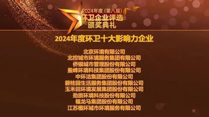 陆续五年登榜丨PG赏金女王环境荣膺“2024年度环卫十大影响力企业”
